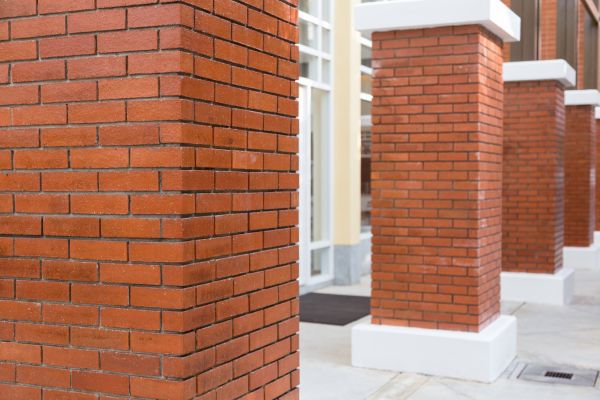 Brick Column Installation in Fairhope
