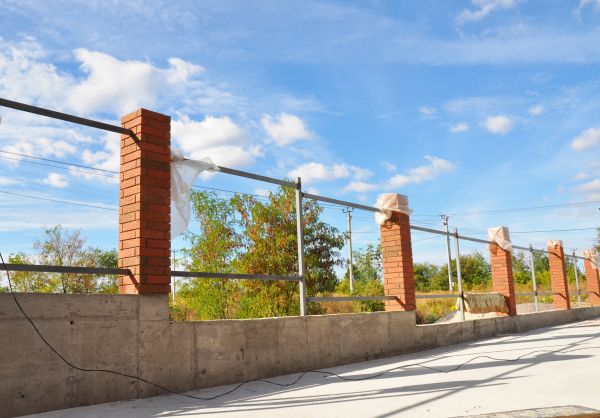 Brick Pillar Installation in Fairhope